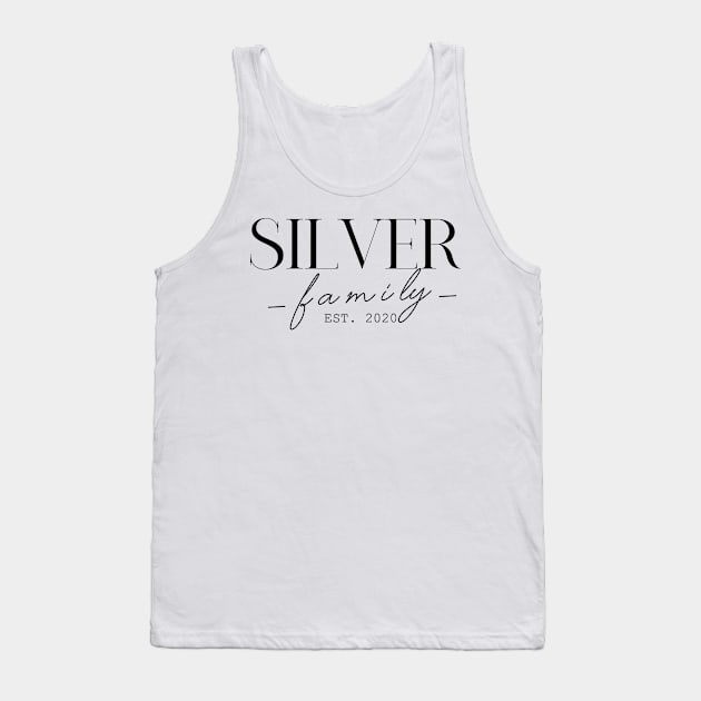 Silver Family EST. 2020, Surname, Silver Tank Top by ProvidenciaryArtist